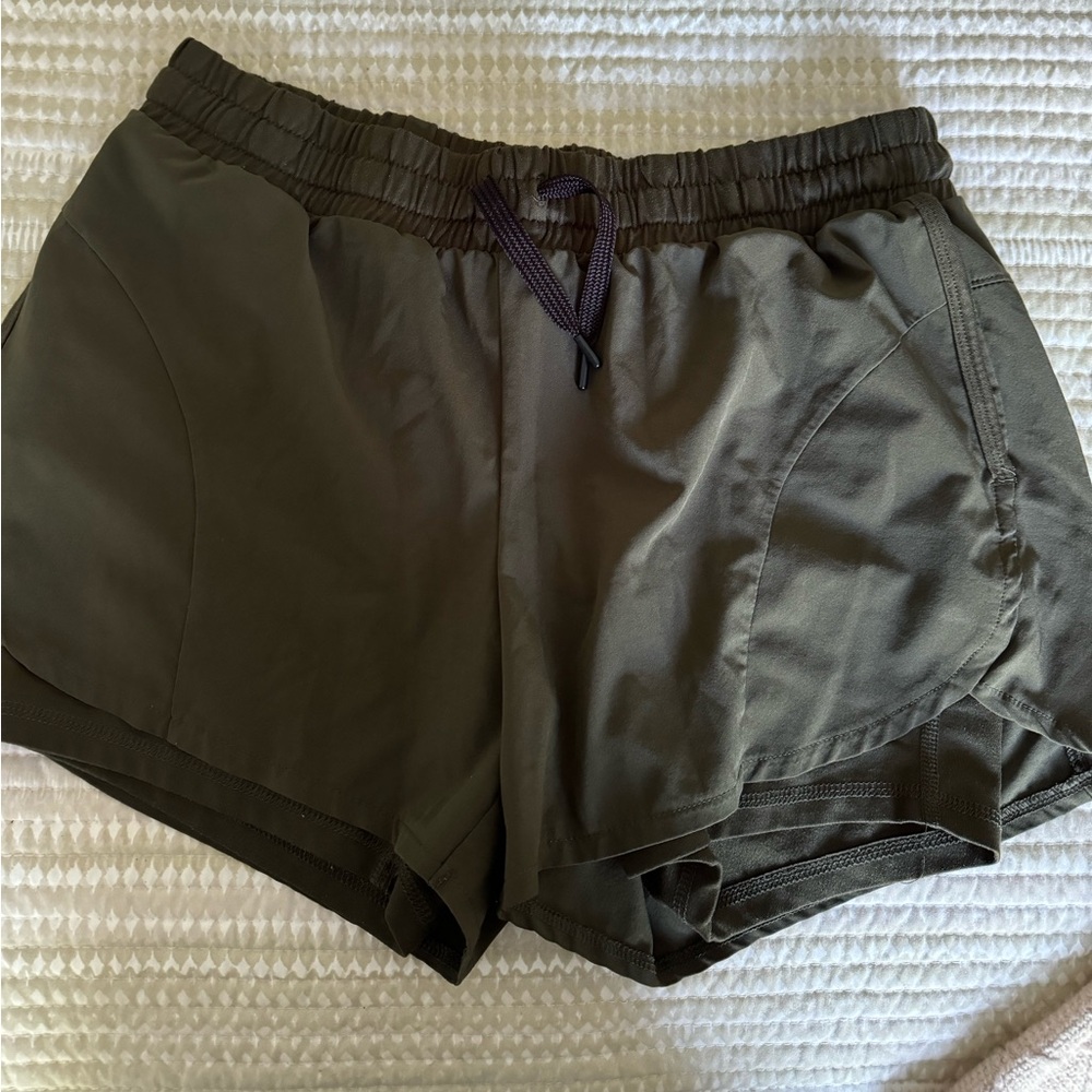 Dark green athletic shorts